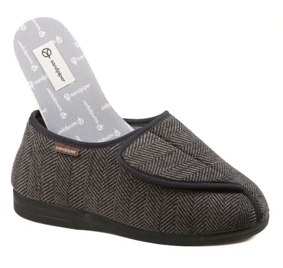 Gary Men’s Extra-Wide Bootie Slipper Extra Wide Fit (4E-6E)