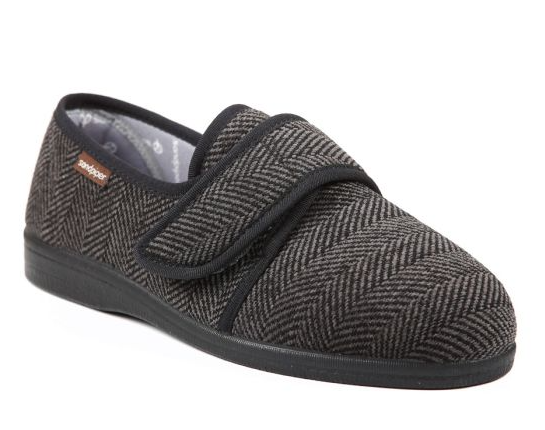 Steve Men’s Extra-Wide Slipper with Classic Style Extra Wide Fit (4E-6E)