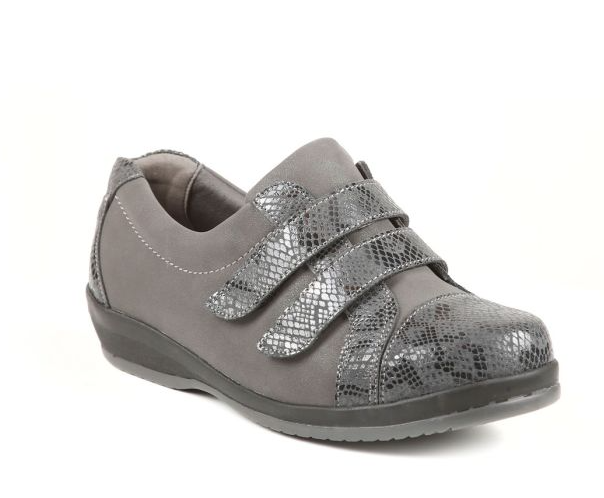 Fargo Ladies Extra-Wide Twin-Strap Shoe Extra Wide Fit (4E-6E)