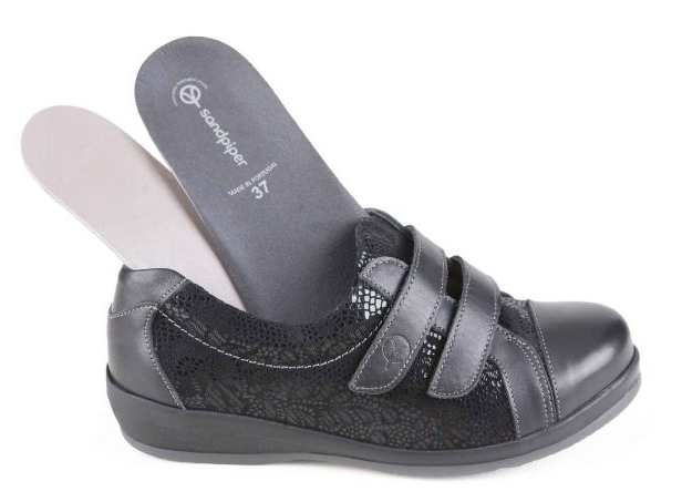 Fargo Ladies Extra-Wide Twin-Strap Shoe Extra Wide Fit (4E-6E)