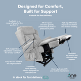 The Kingsley Tilt-in-Space Rise Recliner Chair