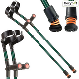 Flexyfoot Soft Grip Double Adjustable Crutches - Closed Cuff