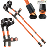 Flexyfoot Soft Grip Double Adjustable Crutches - Closed Cuff