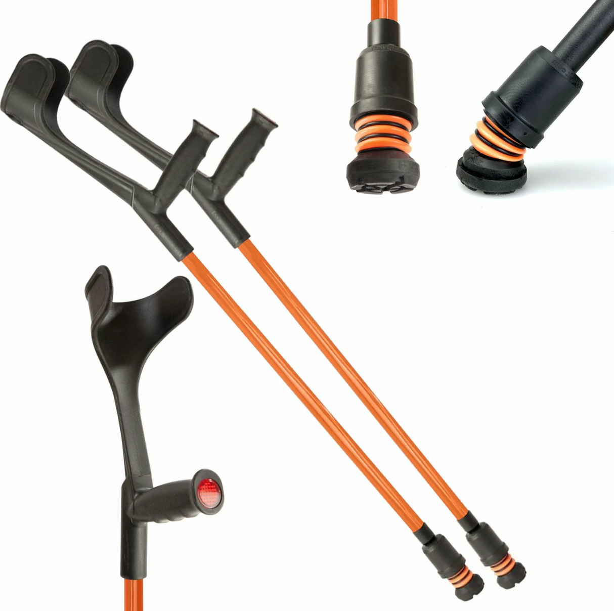 Flexyfoot Soft Grip Open Cuff Crutches