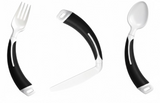 Shine Curved Adaptive Cutlery: Encouraging Independent Eating and Limited Wrist Movement