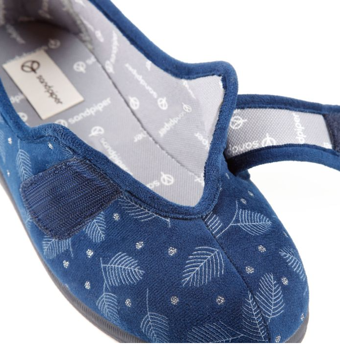 Sadie Extra Wide Ladies Slipper (Extra Wide Fit 4E-6E)