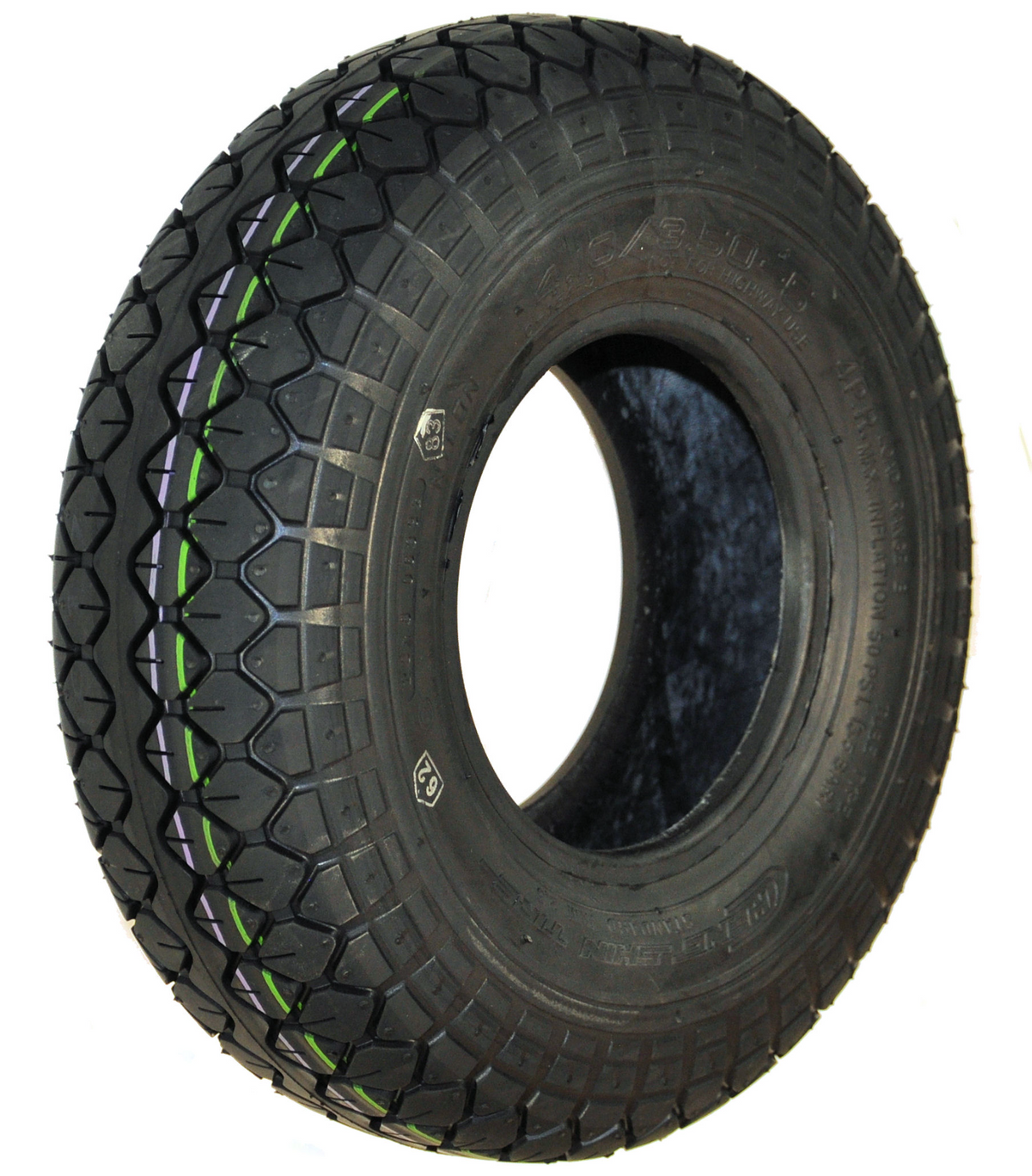 410/350 x 5 Mobility Scooter Tyres: Standard & Heavy-Duty Diamond Tread Options