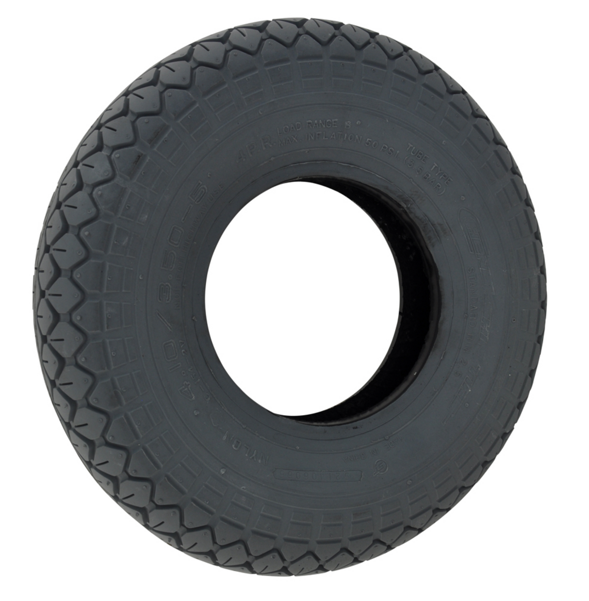 410/350 x 5 Mobility Scooter Tyres: Standard & Heavy-Duty Diamond Tread Options