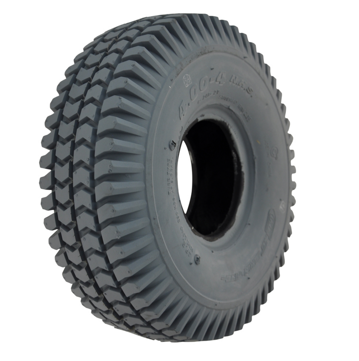 4.00-4 (400 x 4) Mobility Scooter Tyres: Standard Black & Heavy-Duty Rear Grey Options