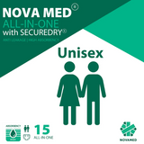 Novamed All in Ones Incontinence Pads, Incontinence Slips, Adult Nappies (15 per bag) - Sizes Medium to Extra Large