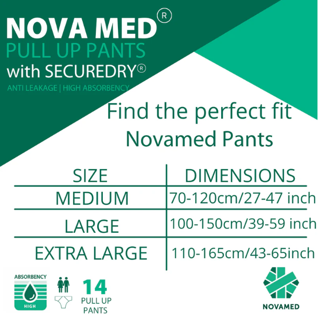 Novamed Pullups: High-Absorbency Incontinence Pants